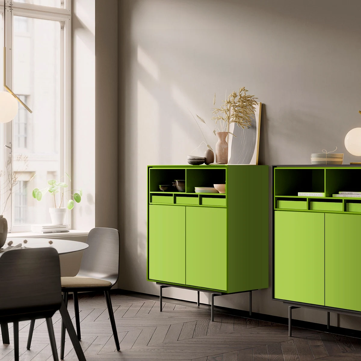 Laminate 6053 — Perspective V4 · Dining, Storage, Cabinet