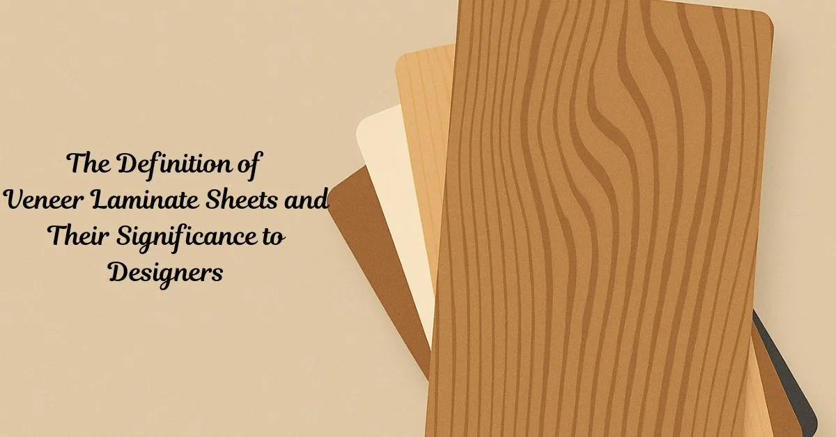 The Definition of Veneer Laminate Sheets and Their Significance to Designers