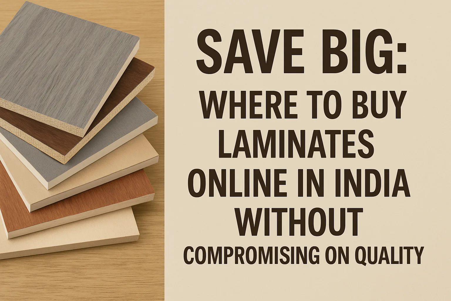 Save Big: Where to Buy Laminates Online in India Without Compromising on Quality