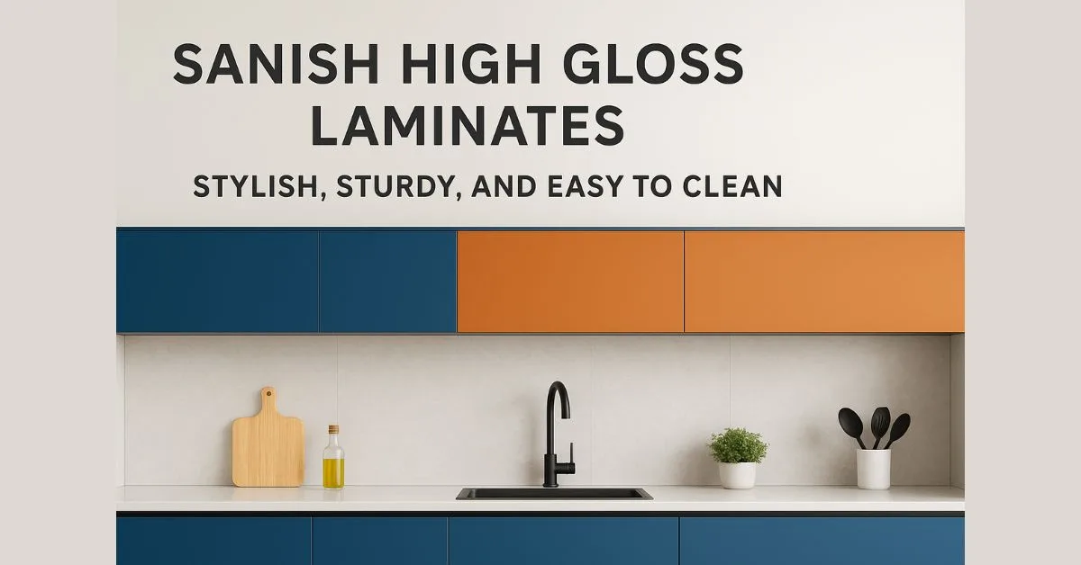 Sanish High Gloss Laminates: Stylish, Sturdy, and Easy to Clean