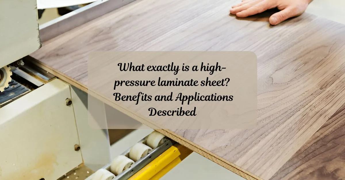 What exactly is a high-pressure laminate sheet? Benefits and Applications Described