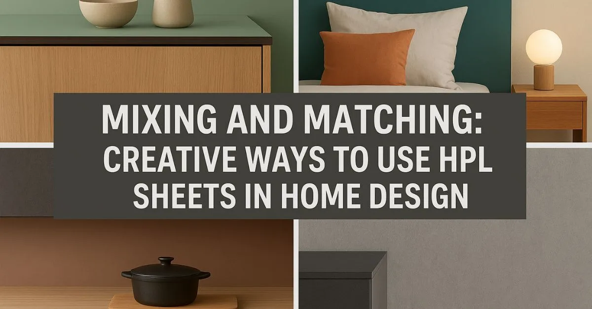 Mixing and Matching: Creative Ways to Use HPL Sheets in Home Design
