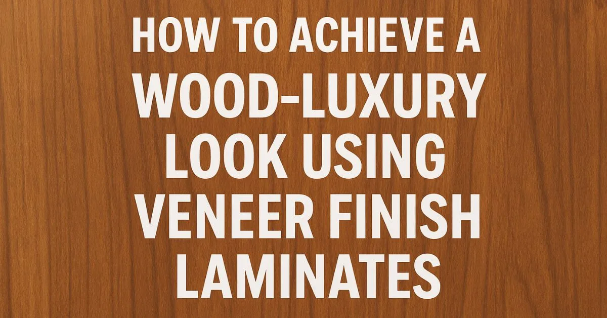 How to Achieve a Wood-Luxury Look Using Veneer Finish Laminates