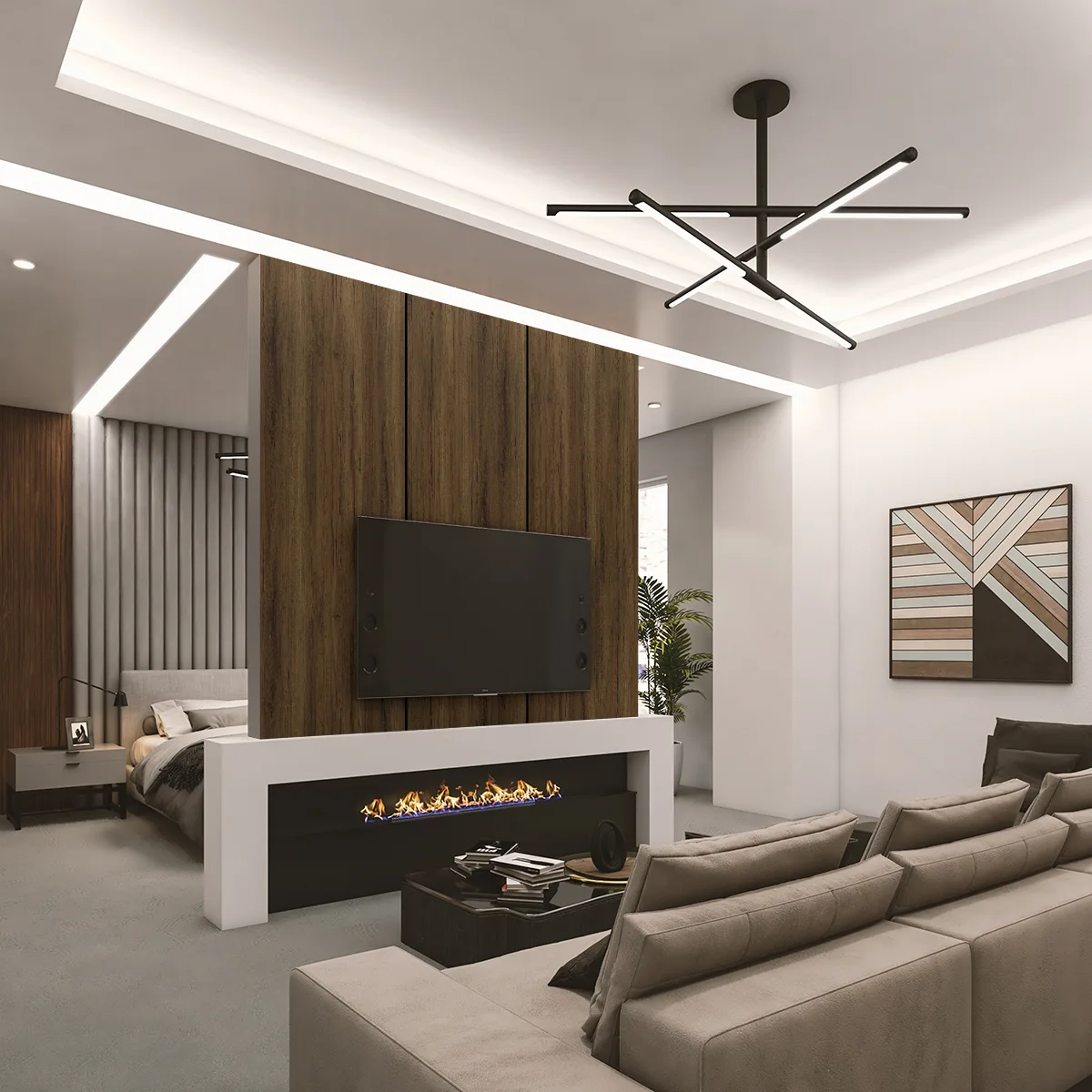 3858 UG applied in an interior
