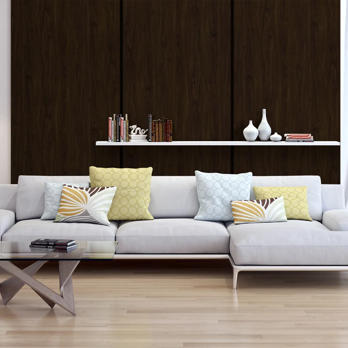 6691 SF applied in an interior